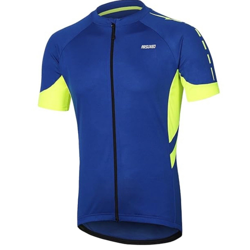 Arsuxed Full Zip Cycling Biking Bicycle Riding Shortsleeved XXL‎ Shirt